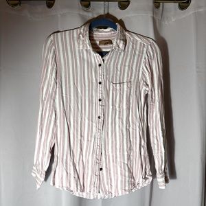 Jach’s Girlfriend striped button down long sleeve top